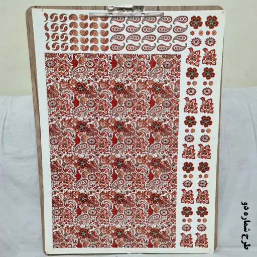ترانسفر  طرح بته جقه ابعاد 50در70  شماره طرح طرح شماره 18