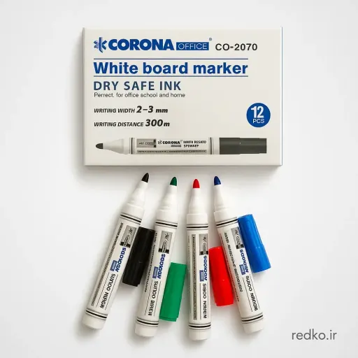 ماژیک وایت برد قرمز سرگرد کرونا CO-2070 در مداد قرمز