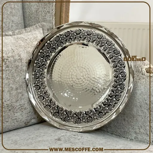 شیرینی خوری سه پایه کروم(مدل گلبرگ/کد 1002)