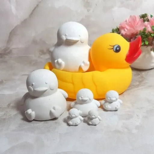 قالب سیلیکونی جوجه مناسب برای شمع و سنگ مصنوعی 6 عددی