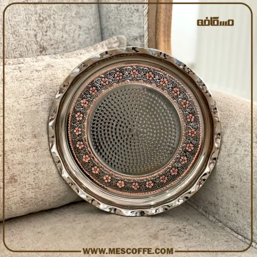 سینی مسی روکش کروم جدید(کد1784)