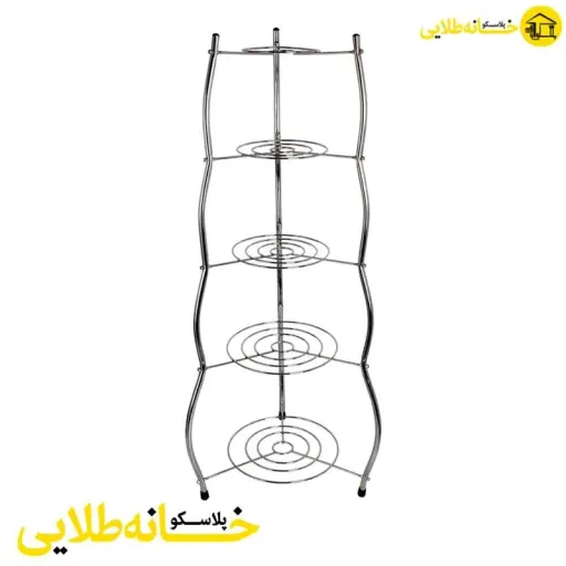 استند پایه قابلمه موجی گرد 5 طبقه