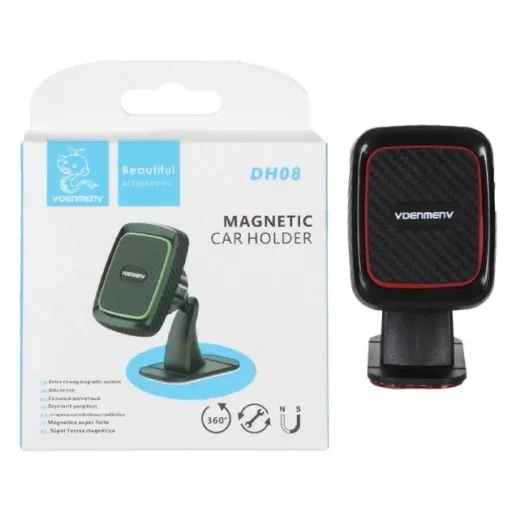 پایه نگهدارنده گوشی مگنتی دنمن DH08 (خودرو، میز کار، چرخش 360)