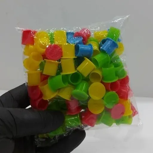 تشتک رنگ تاتو ساده رنگی سایز متوسط 100 عددی
