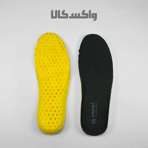 کفی طبی ورزشی زرد مشکی زنانه پاپیا سایز 36_37