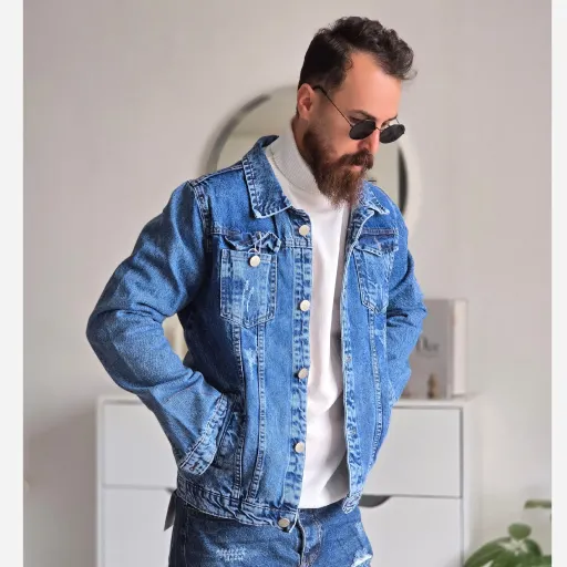 کاپشن لی مردانه رنگ ذغالی بدون خز سایز M تا XXL سایز Mمشکی