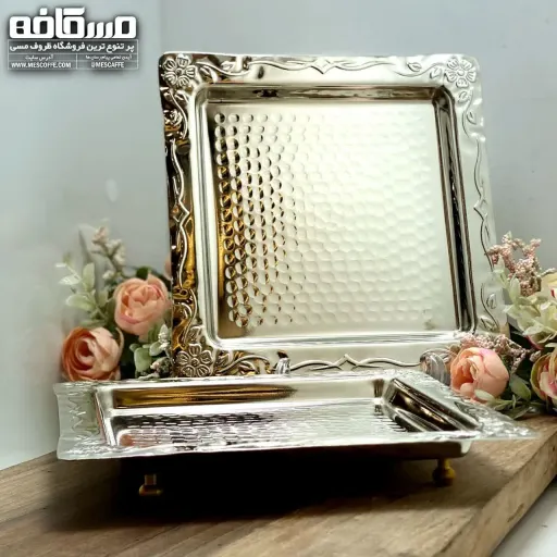 پیش دستی کروم جدید (مدل مربع/کد 1410) | تعداد 6