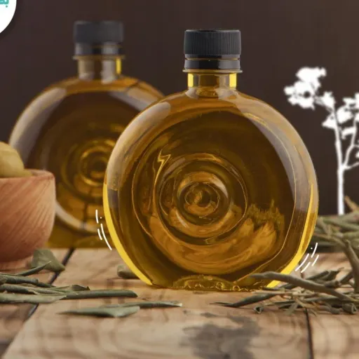 بطری پلاستیکی پت کتابی گرد با درب پلاستیکی 350 سی سی بسته 500 عددی 