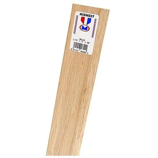 چوب بالسا 6 میلیمتری ( 100 در 10 سانت )( تک عددی)
