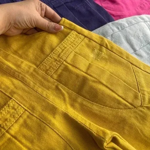 بیلرسوت دخترانه جین پاستیلی برند کیت کت سایز 3 تا 8 سال رنگ خردلی سایز 65