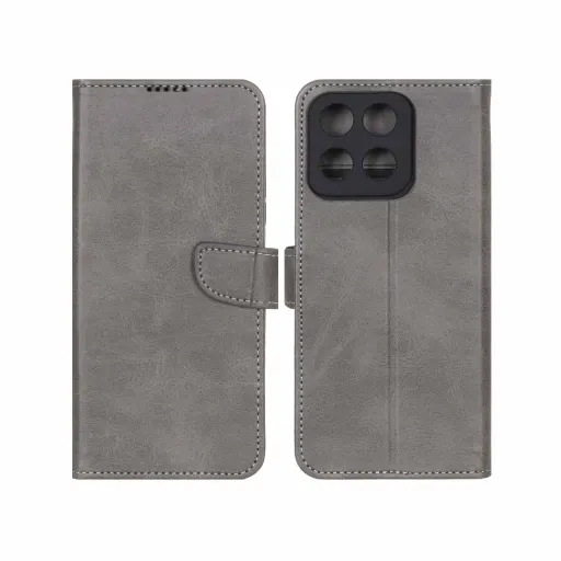 کیف موبایل چرمی جاکارتی محافظ لنزدار درجه یک هواوی آنر مدل Honor X7c رنگ مشکی