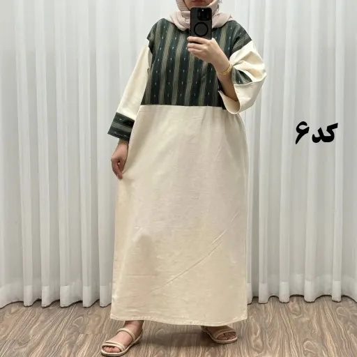 پیراهن کفتان لینن پاییزه فری سایز زنانه تا سایز 50 شیک و راحت کمربند دار بدون سایه اندازی گزینه ها کد-4
