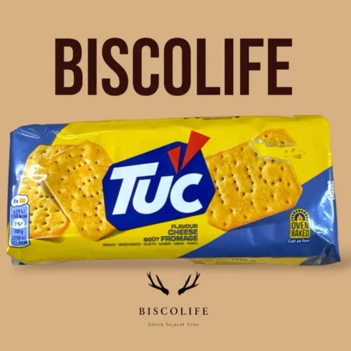 بیسکوییت ترد توک Tuc با طعم پنیری 100 گرم