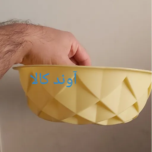 قالب ژله سیلیکونی بزرگ طرح الماس رنگ لیمویی روشن