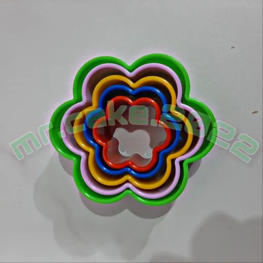کاتر شیرینی پزی طرح گل (5تایی)