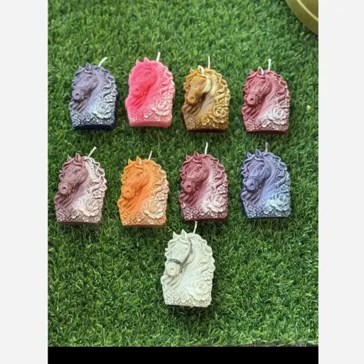 شمع طرح اسب مدل هیما مدل مجسمه رنگی