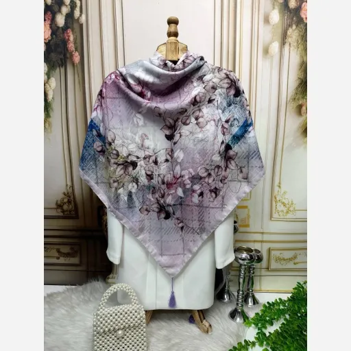 روسری نخ کاستوم گلهای صبرینه