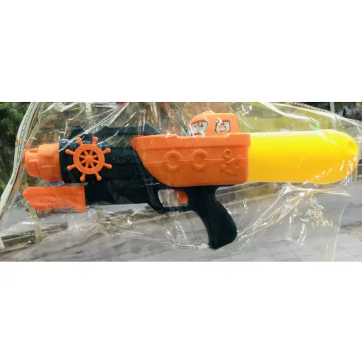 تفنگ آبپاش 936-354 Z.H.Cat تفنگ آبپاش سایز بزرگ تابستانی رنگ ترکیبی ( سرمه ای نارنجی زرد )