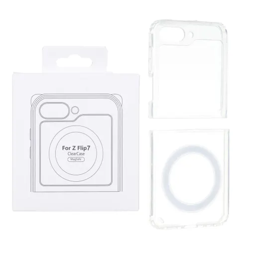 قاب مگ سیف شفاف با قابلیت شارژ MagSafe سامسونگ Samsung Galaxy Z Flip 5 (پک دار)
