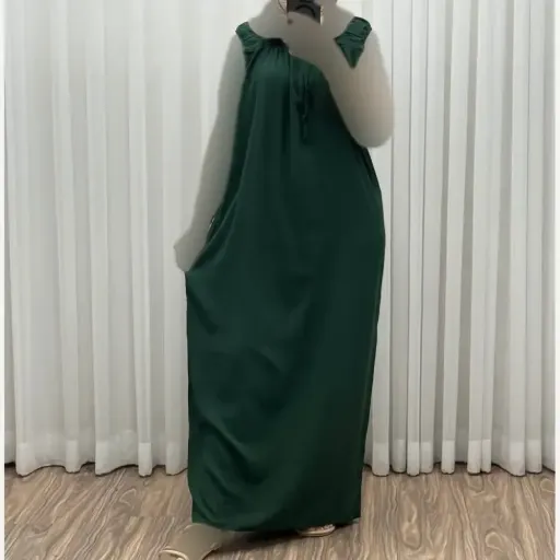سارافون راحتی زنانه بلند نخی فری سایز مناسب تا سایز 54 گزینه ها سرخابی