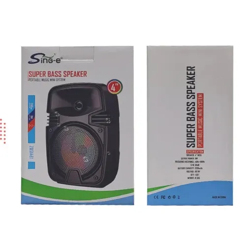 اسپیکر بلوتوثی قابل حمل سینگ مدل ZQS-1461 برند sine-e