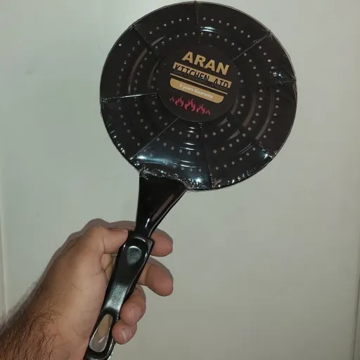 شعله پخش کن فلزی دسته باکالالیت نسوز قطر19cm پرچ گیری شده و با کیفیت
