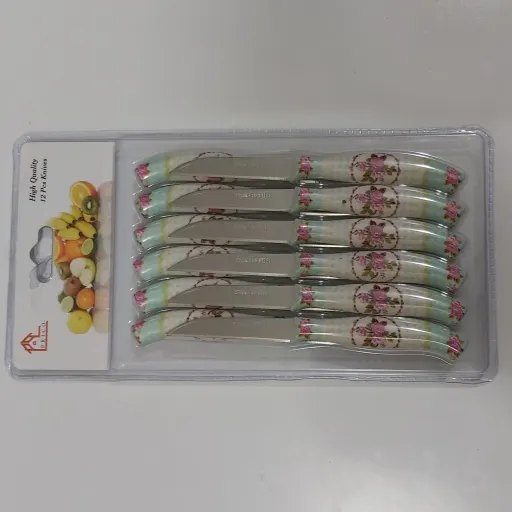 چاقو 12 عددی پیدیکو (کارد میوه خوری  چاقو پذیرایی)