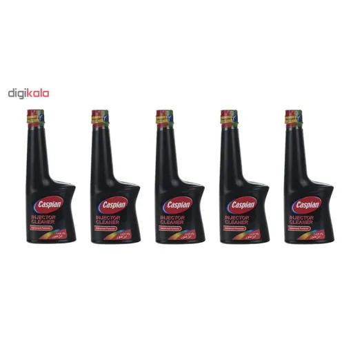 مکمل تمیز کننده سیستم سوخت خودرو کاسپین کد 02 حجم 230 میلی لیتر بسته 5 عددی