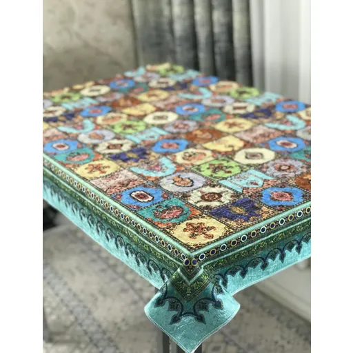 چهل تیکه 8 نفره فیروزه ای
