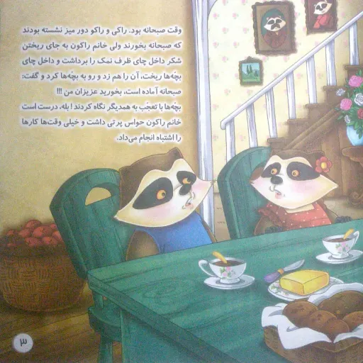 کتاب داستان مامان راکونِ حواس پرت - انتشارات آفتاب آفرین