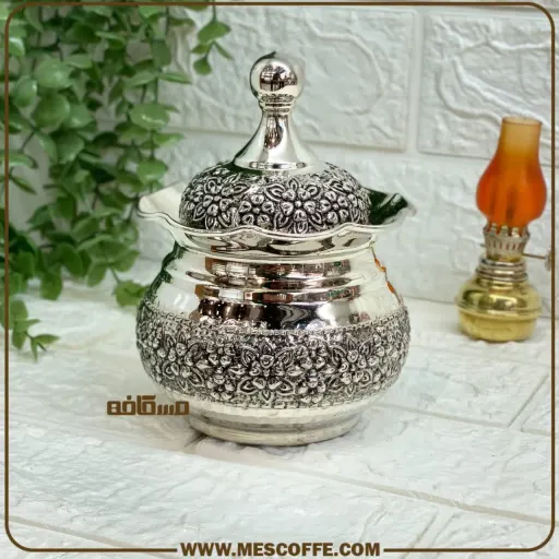 قندان گنبدی مسی(کروم شده کد 1591)