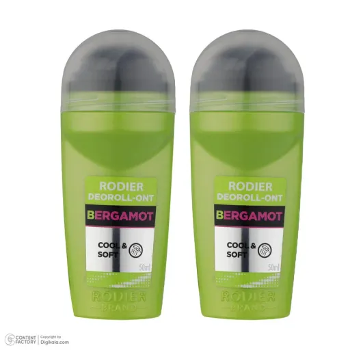 رول ضد تعریق رودیر مدل Bergamot Cool & Soft حجم 50 میلی لیتر مجموعه 2 عددی