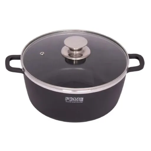 قابلمه گرانیت فورته مدل 22CM DIE-CAST POT سایز 22 رنگ مشکی