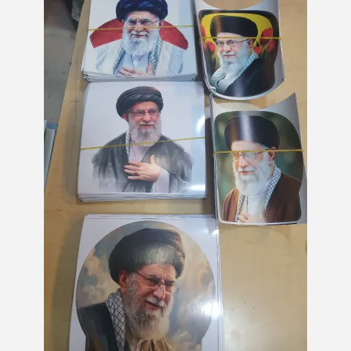 برچسب خودرو با طرح رهبر شهید