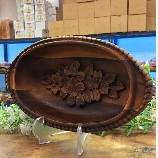 میوه خوری چوبی منبت بهار