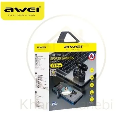 هندزفری بلوتوث اوی Awei T1 Pro رنگ مشکی