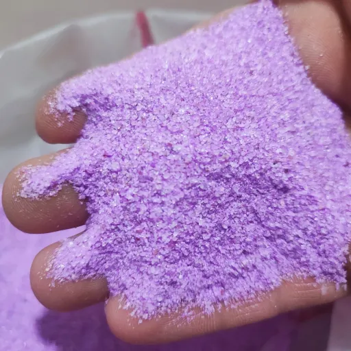شن رنگی سیلیس شکری (بنفش) بسته 500 گرمی
