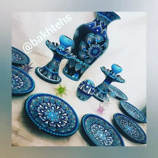 هفتسین نقطه کوبی شده سفالی