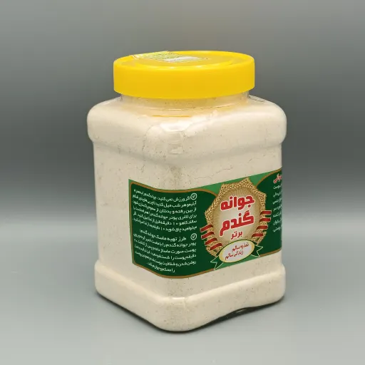 جوانه گندم یک کیلو گرم پودر جوانه گندم خالص آرد جوانه گندم