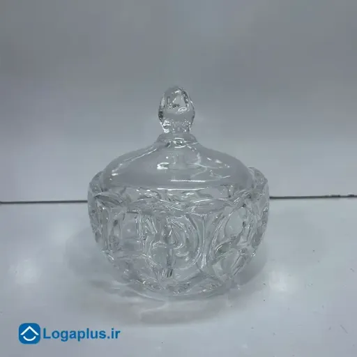 قندان بلورین طرح نقش برجسته کلاسیک Deli Glassware (پسکرایه)