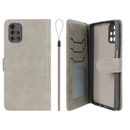کیف موبایل مگنتی درجه یک داخل خز MNC Plus مدل Samsung Galaxy M51 رنگ قهوه ای