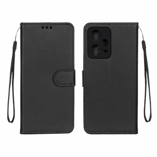 کیف چرمی موبایل مگنتی محافظ لنزدار درجه یک MNC مدل شیائومی - Xiaomi Redmi Note 12 Pro 5G / Xiaomi Poco X5 Pro 5G رنگ مشکی