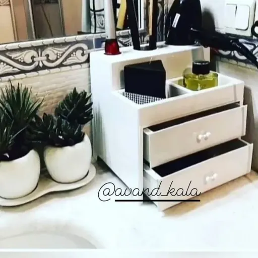 استند لوازم آرایش جا سشوار نظم دهنده رو میزی