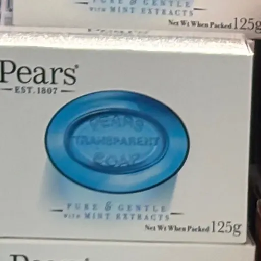 صابون شاداب کننده پوست پیرز Pears انکَلیس حاوی عصاره نعنا و گلیسیرین 125 گرم
