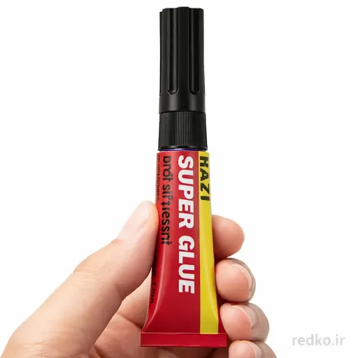 چسب قطره ای رازی 3 میل مدل Super Glue در مداد قرمز