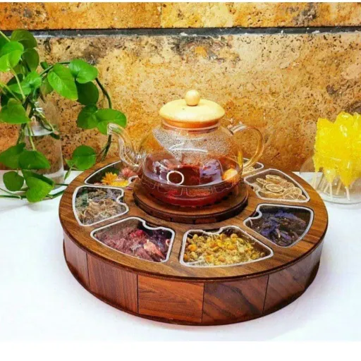 جعبه تیبگ 8 خانه گرد بزرگ وارمردار تی بگ (8خانه مجزا)