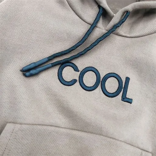 هودی دورس پسرانه کلاهدار طرح COOL با چاپ گلدوزی ضخیم گزینه ها سایز 7تا8سال(سایز50) | قهوه ای