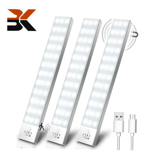 چراغ زیر کابینتی با سنسور حرکت برند OUILA پک 3 عددی
