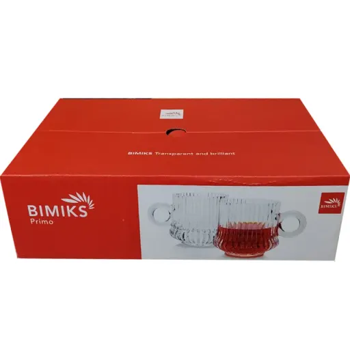 فنجان بیمیکس مدل Primo رنگ بی رنگ شفاف