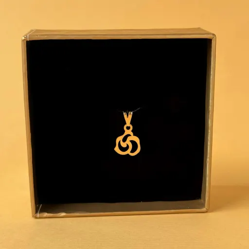 پلاک طلا طرح گل- 310 سوت